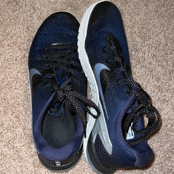 navy sparkly trainers